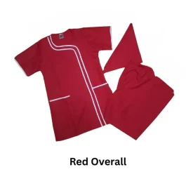 Domestic Overalls 3 Piece Set - X-Large, Red