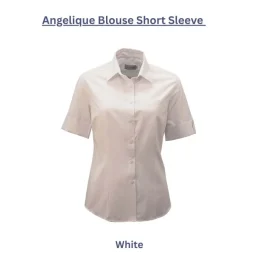 Angelique Blouse – Short Sleeve (Striped)